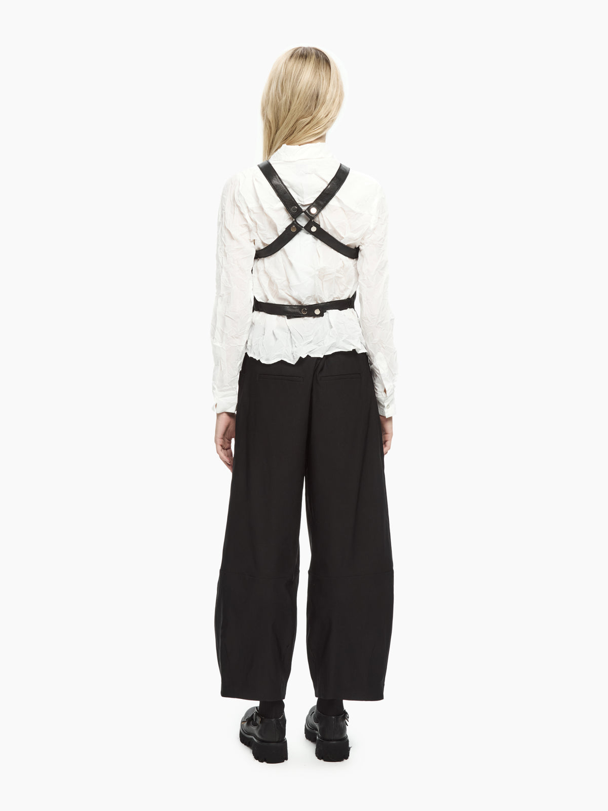 IXOS Top in pelle NERO