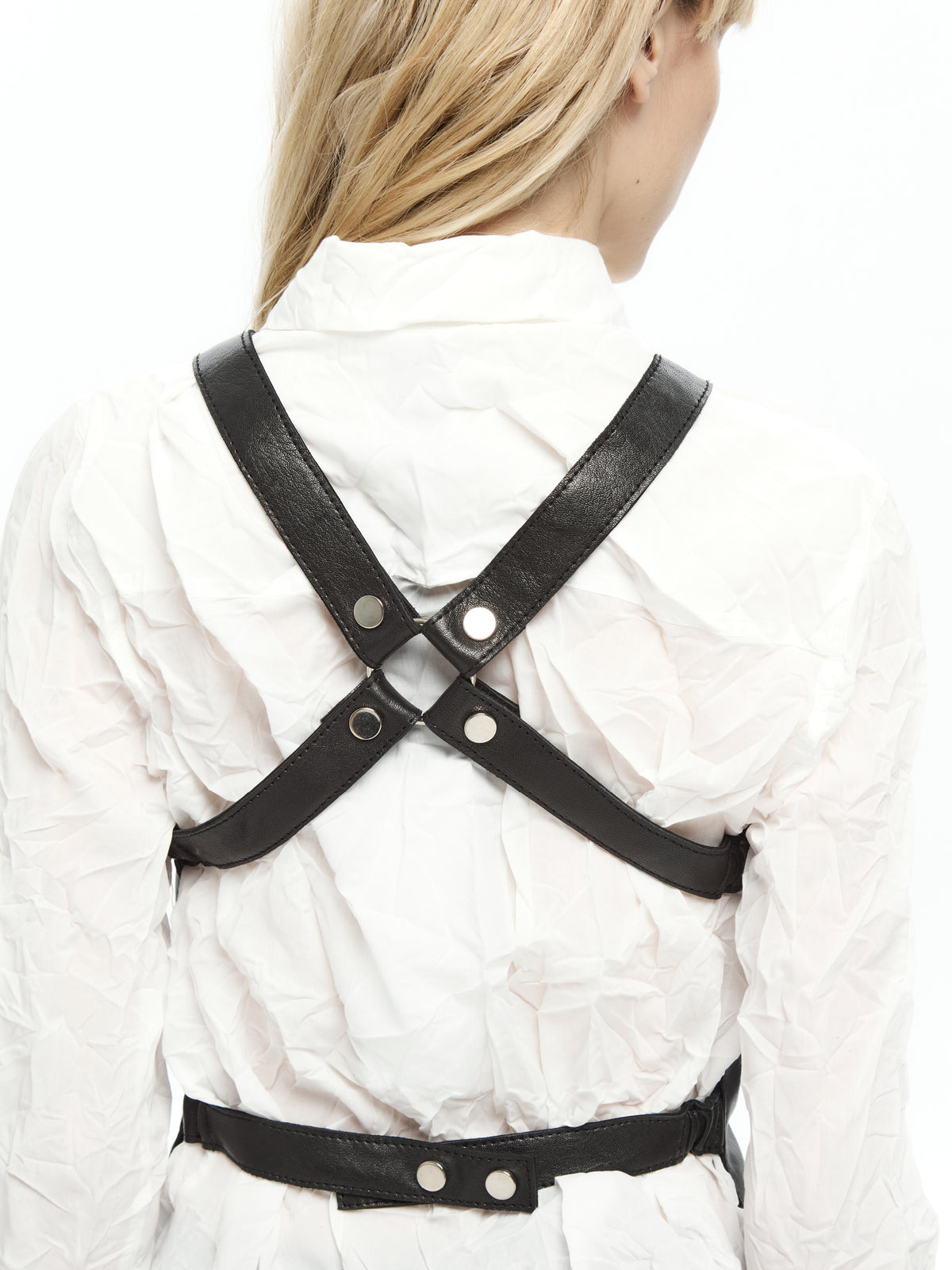 IXOS Top in pelle NERO