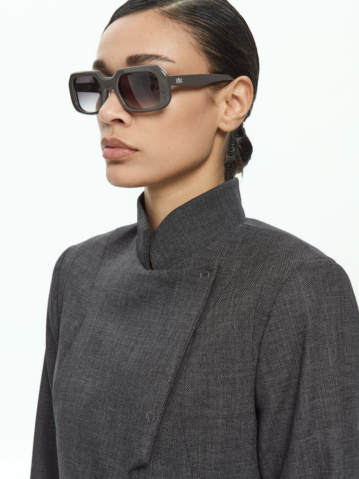 IXOS Giacca sartoriale asimmetrica GRIGIO