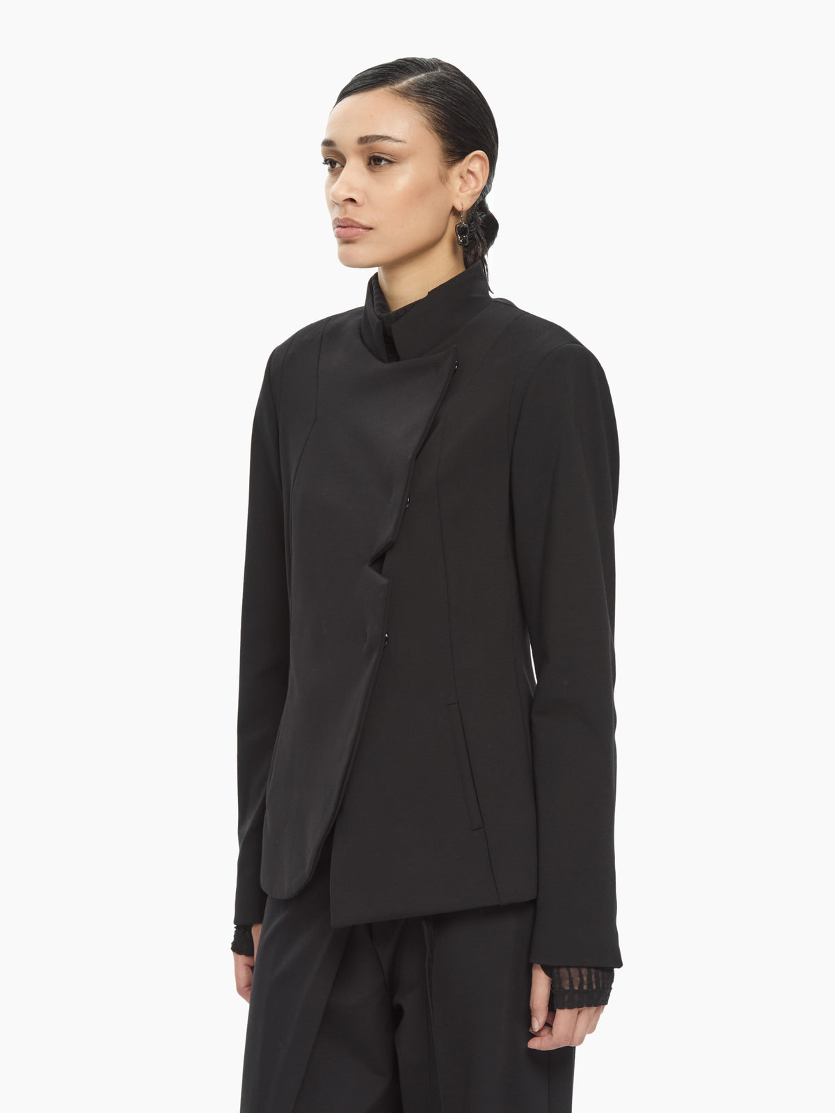 IXOS Giacca sartoriale asimmetrica NERO