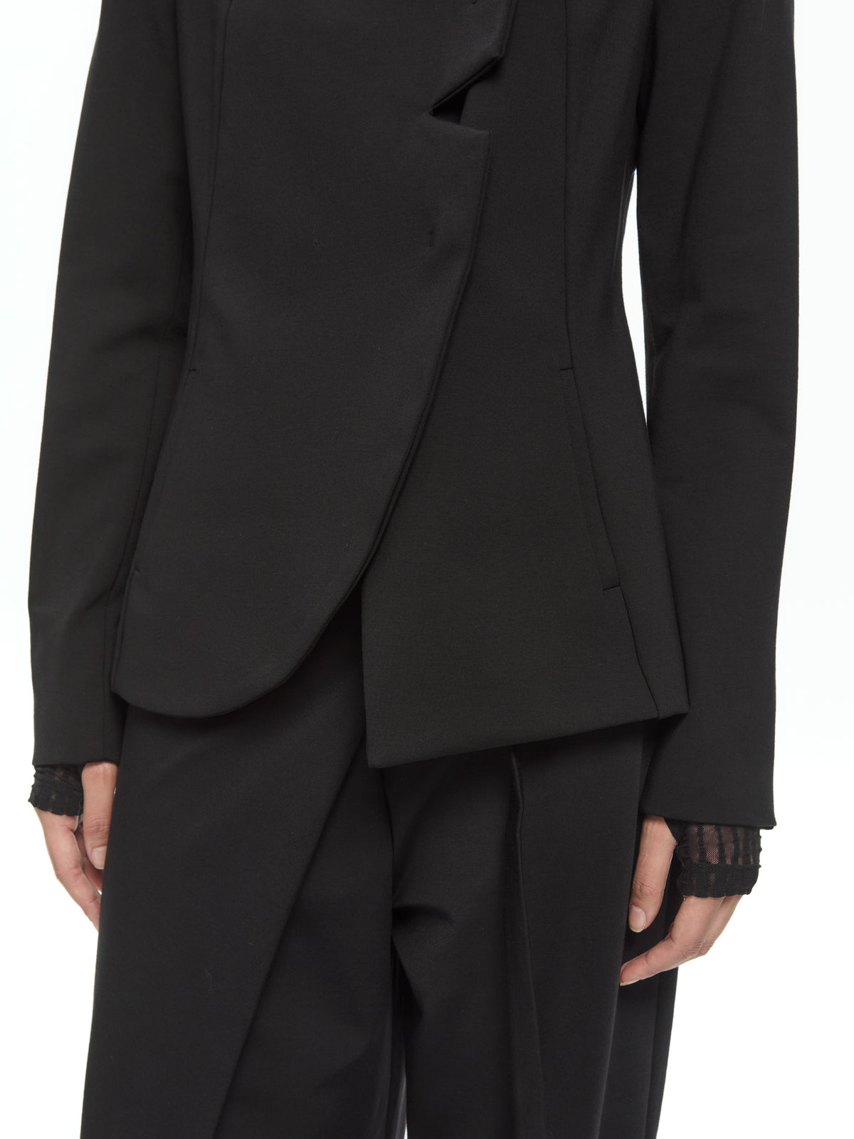 IXOS Giacca sartoriale asimmetrica NERO