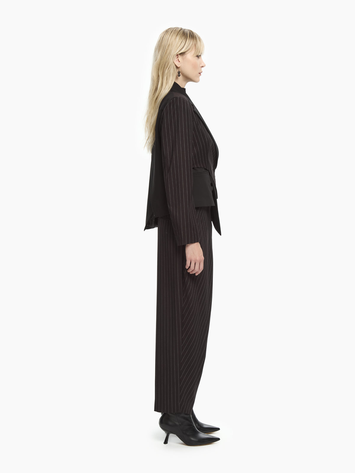 IXOS Blazer gessato asimmetrico NERO