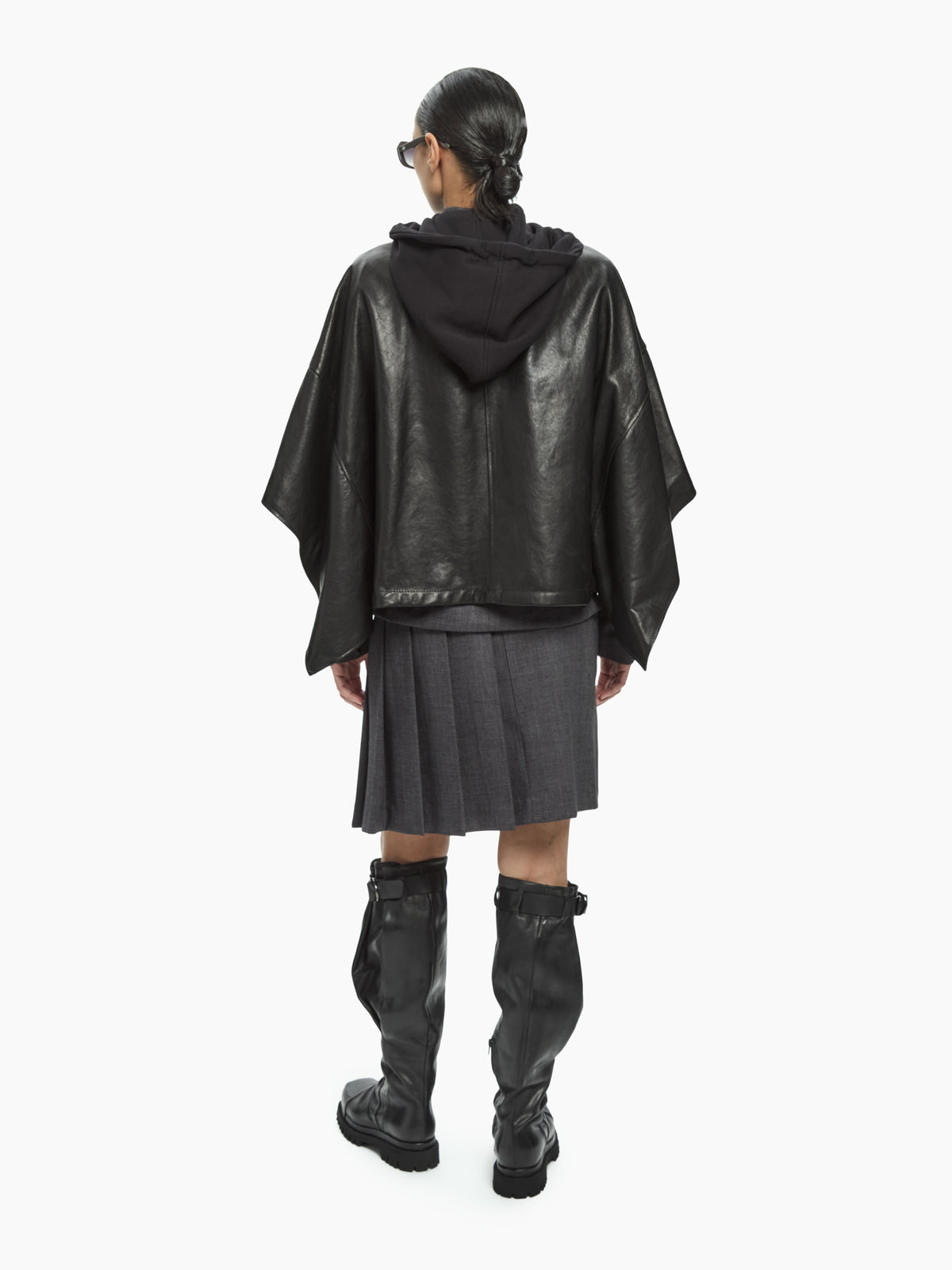 IXOS Mantella oversize con cappuccio NERO