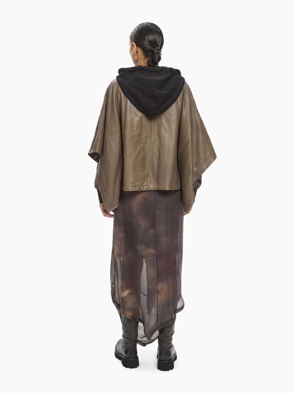 IXOS Mantella oversize con cappuccio VERDE