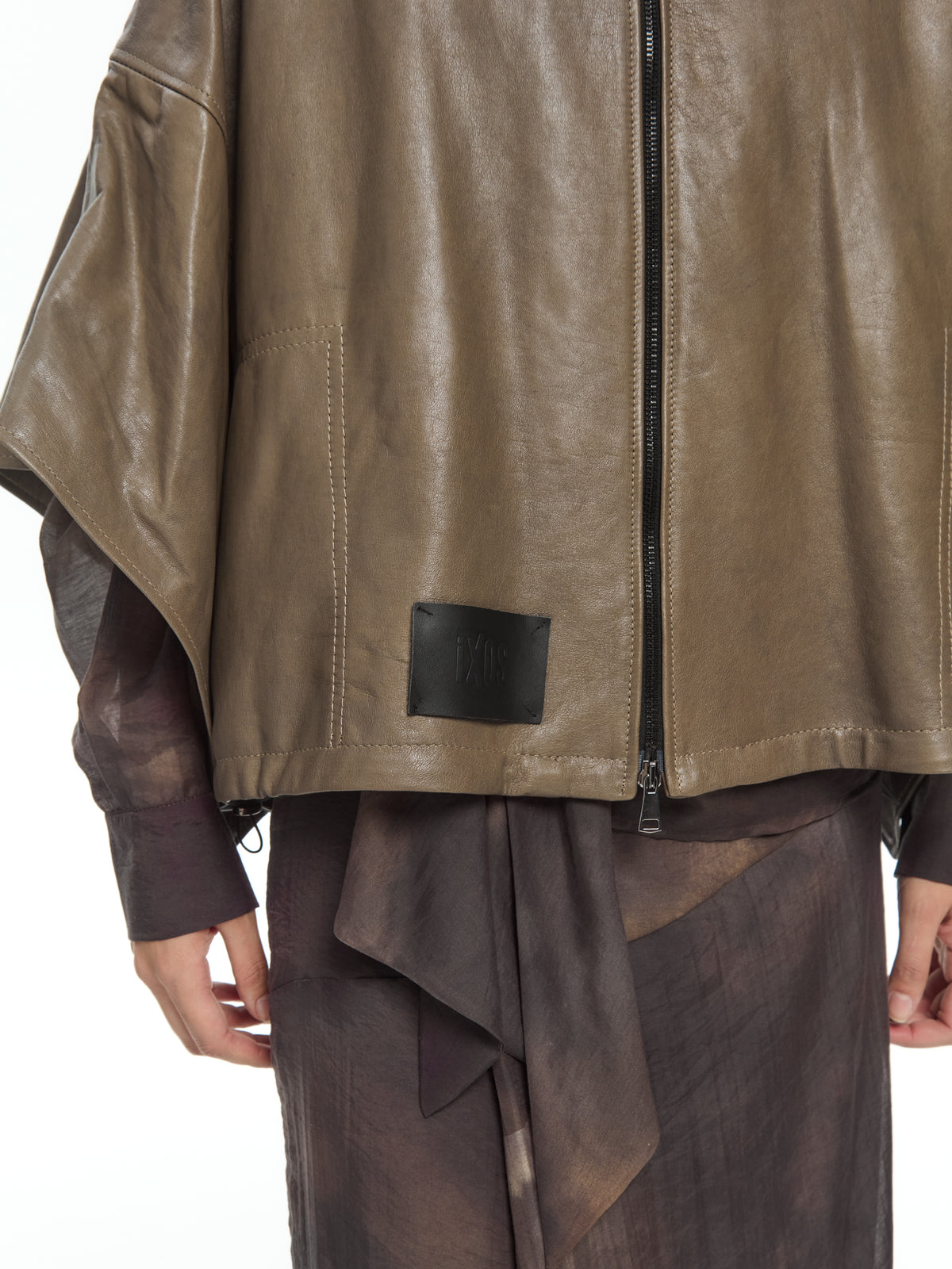 IXOS Mantella oversize con cappuccio VERDE