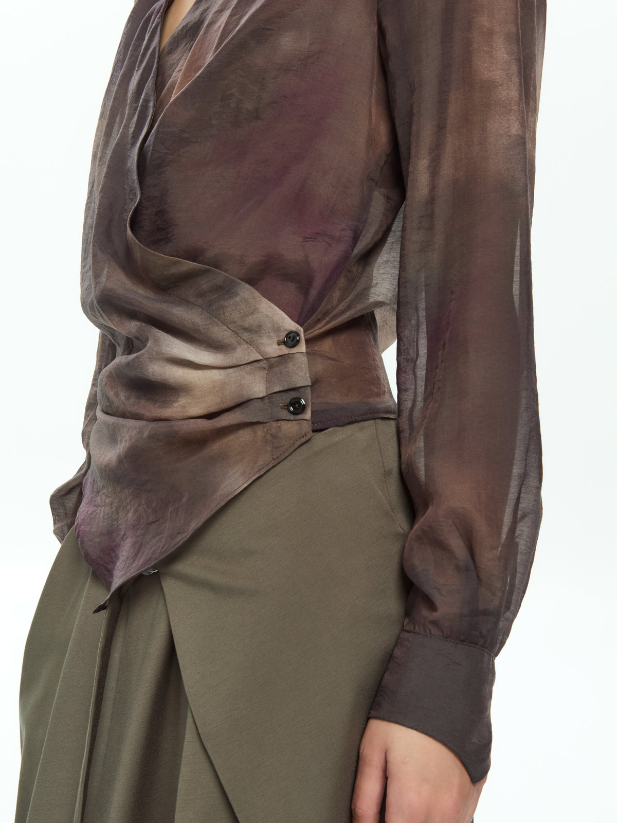 IXOS Blusa incrociata GRIGIO