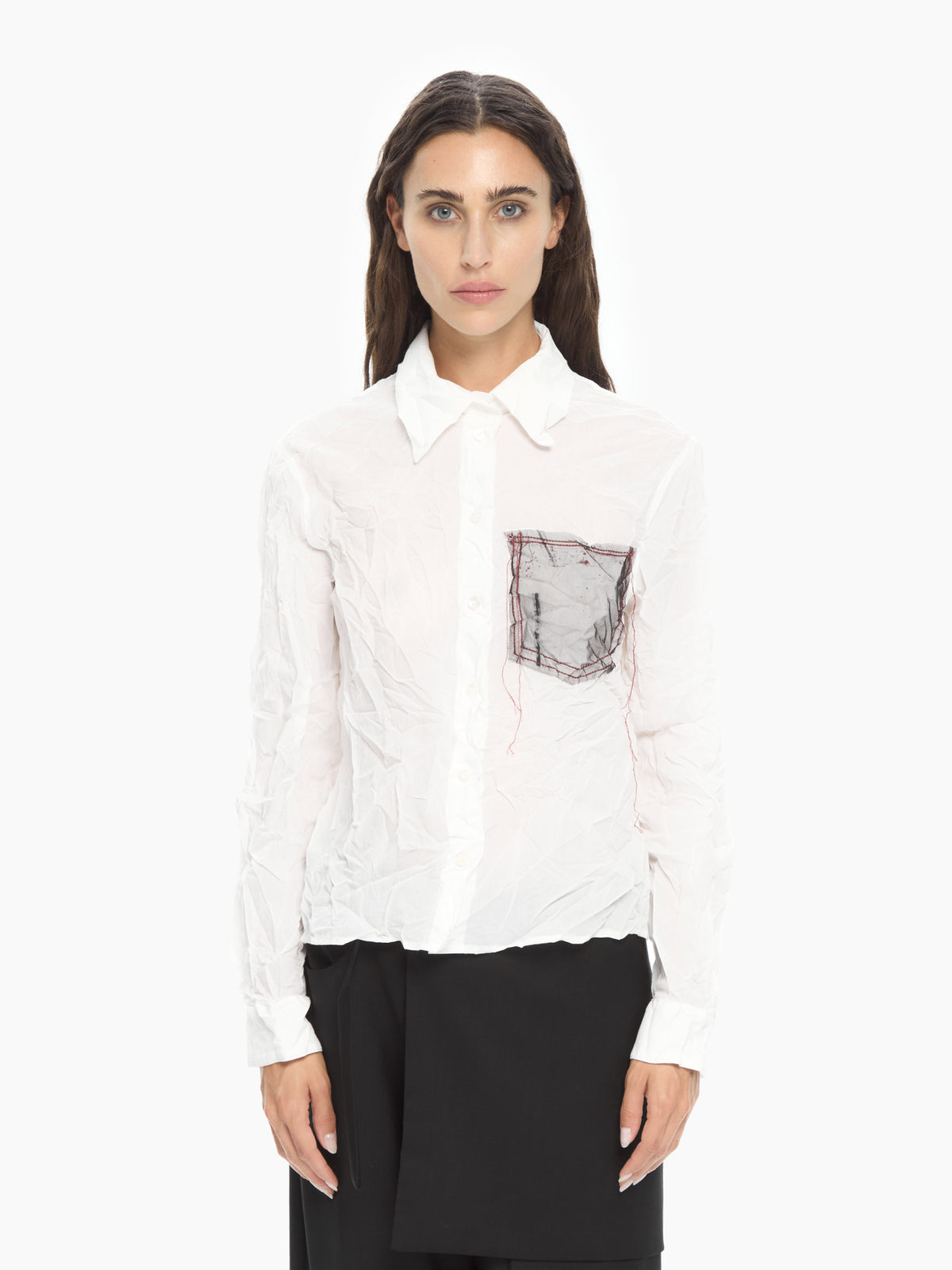 IXOS Camicia Crinkle BIANCO