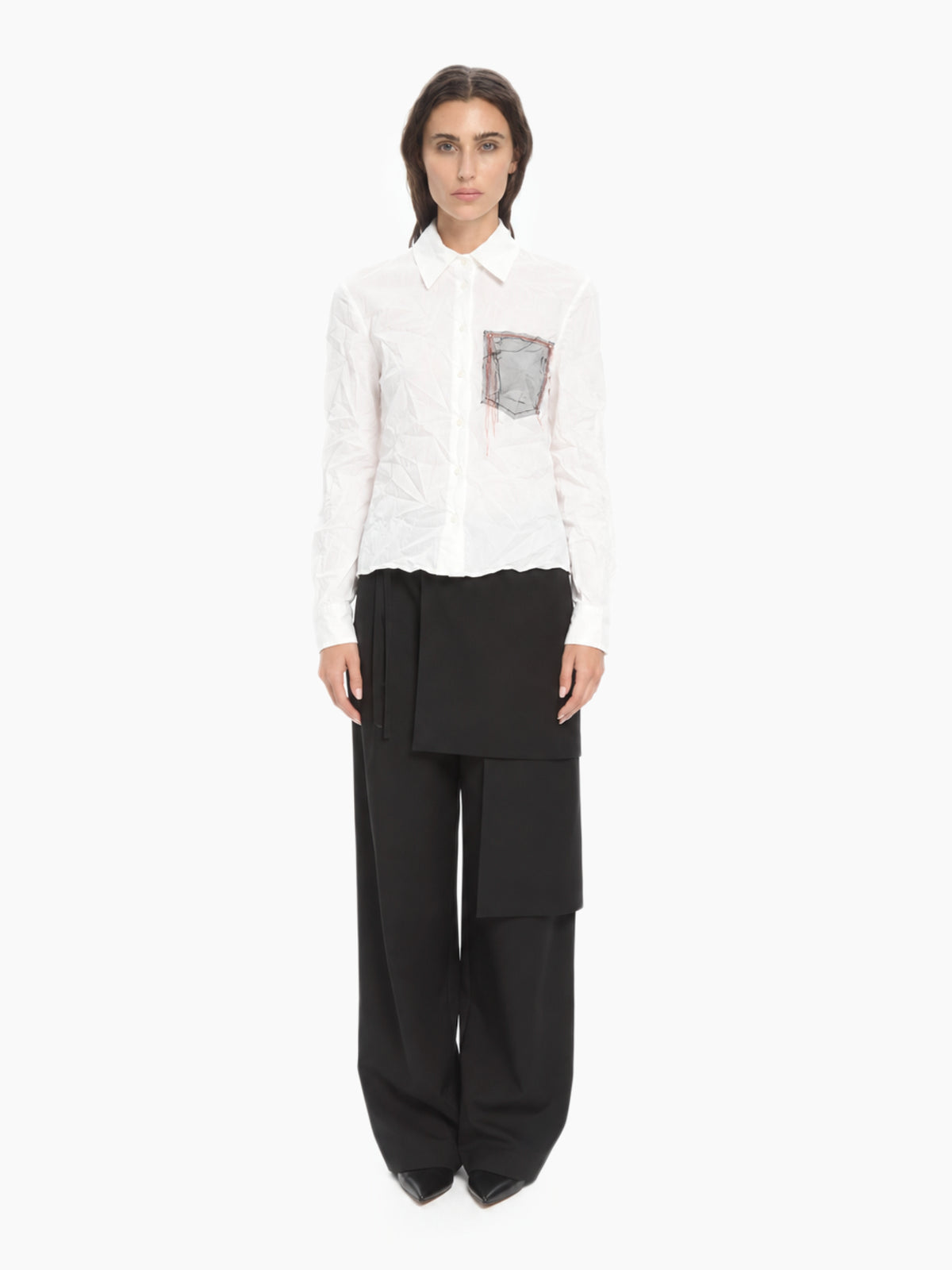 IXOS Camicia Crinkle BIANCO