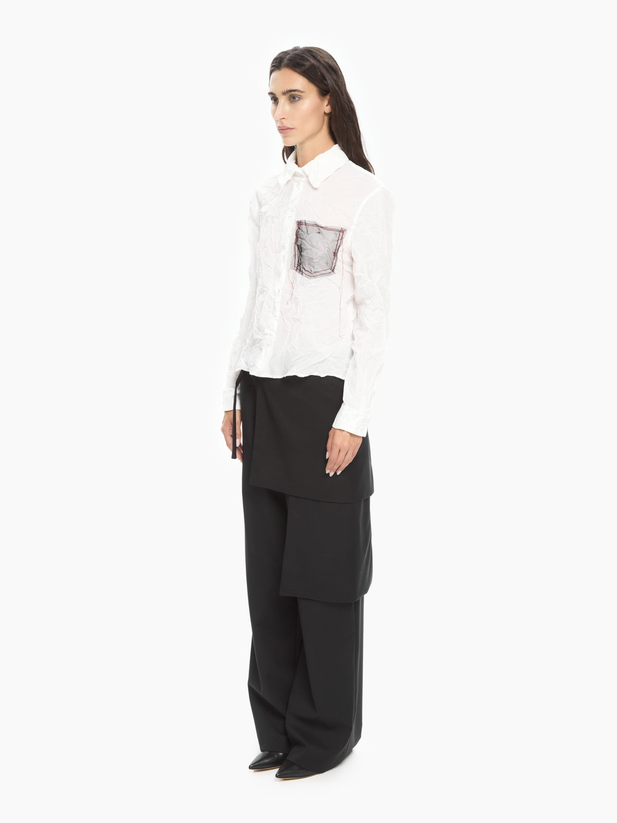 IXOS Camicia Crinkle BIANCO
