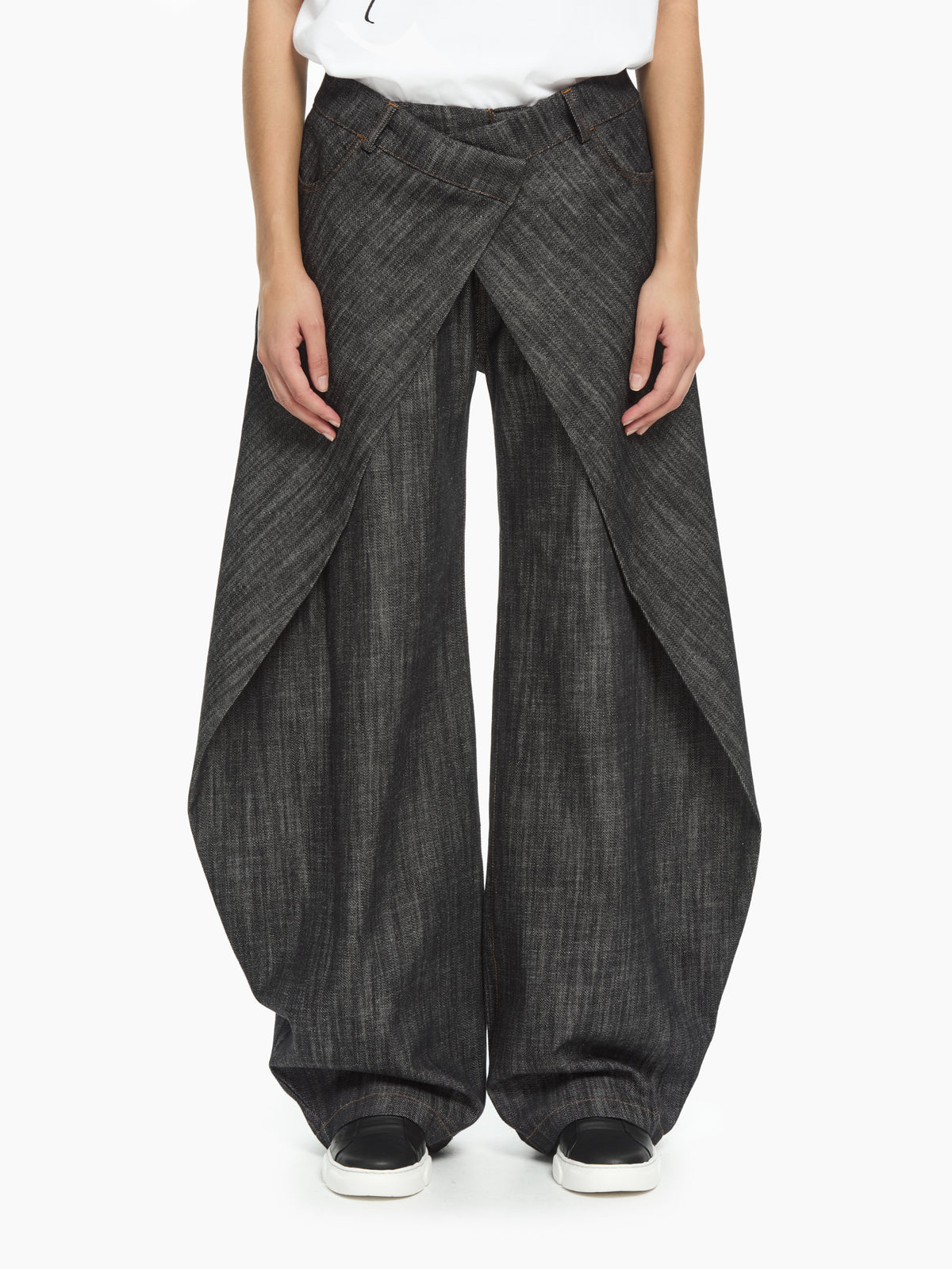 IXOS Pantaloni wide leg NERO