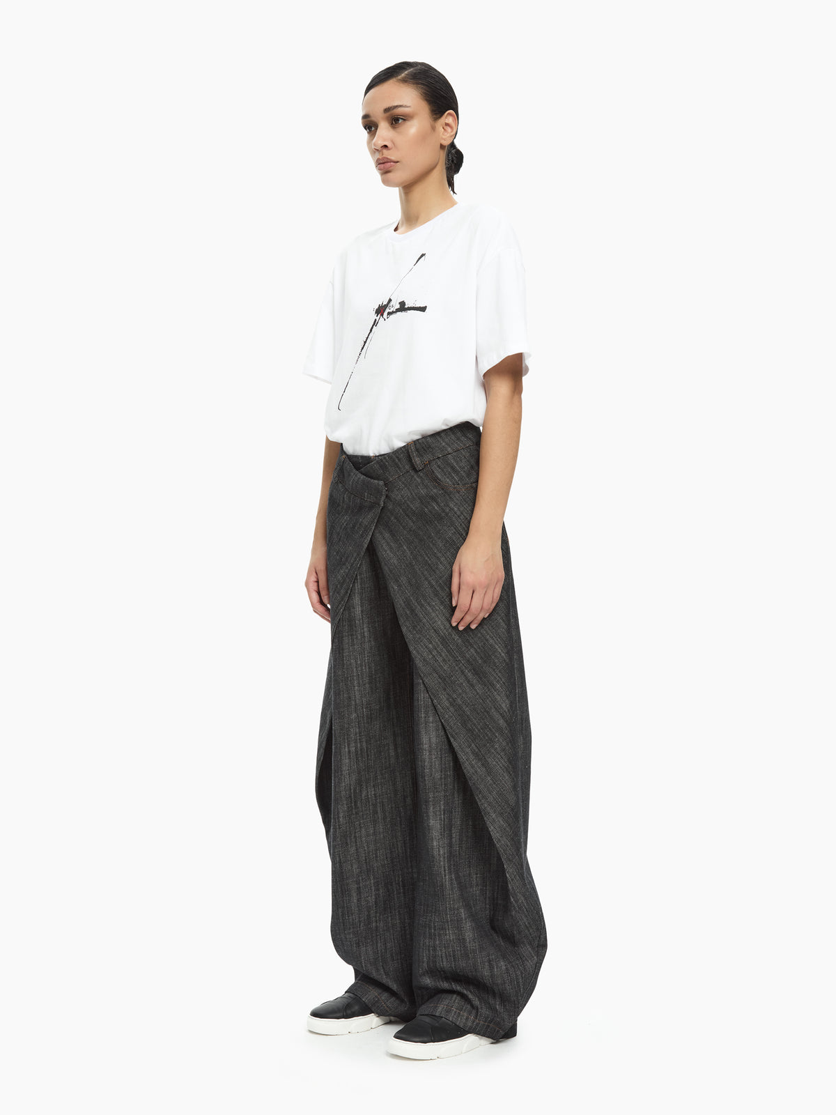 IXOS Pantaloni wide leg NERO
