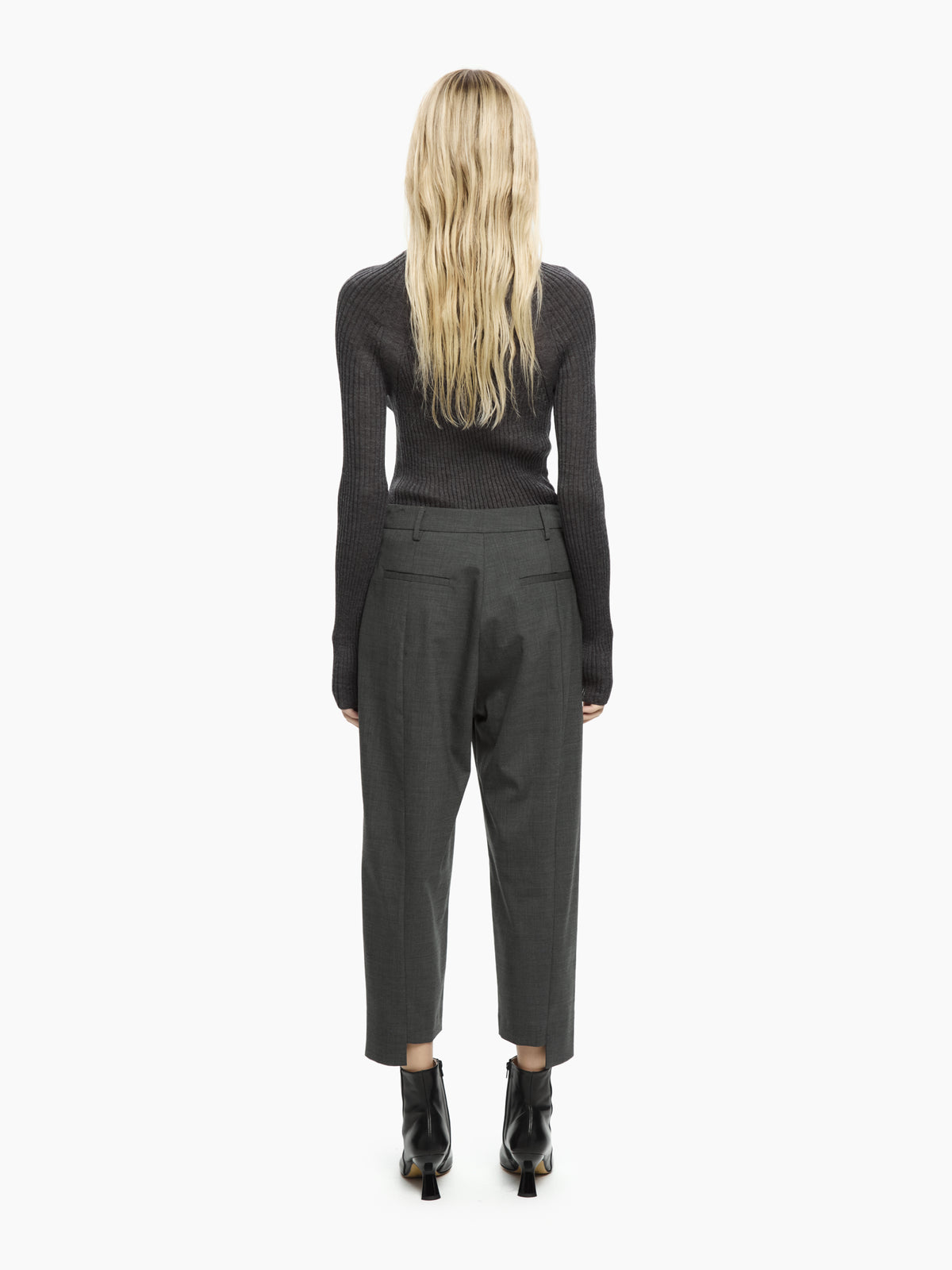 IXOS Pantaloni cropped sartoriali GRIGIO