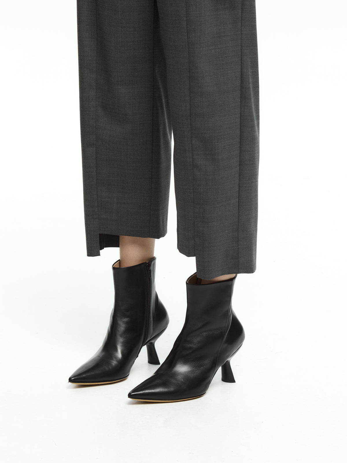 IXOS Pantaloni cropped sartoriali GRIGIO