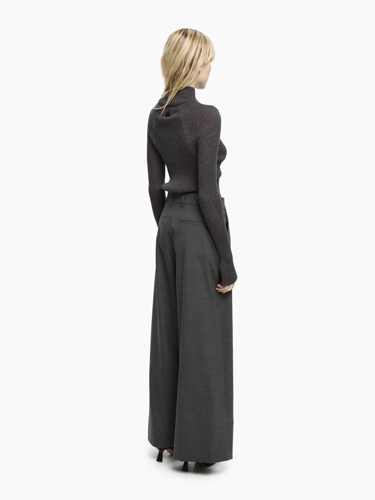 IXOS Pantaloni palazzo sartoriali GRIGIO