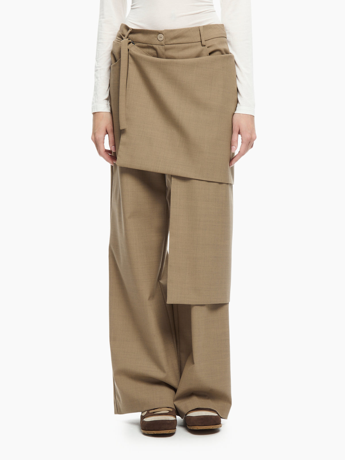IXOS Pantalone Wide Leg GIALLO