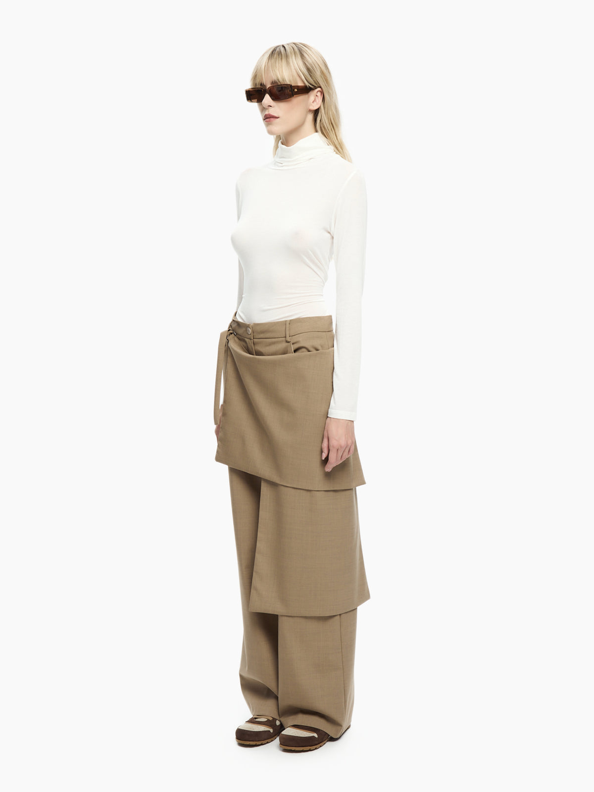 IXOS Pantalone Wide Leg GIALLO