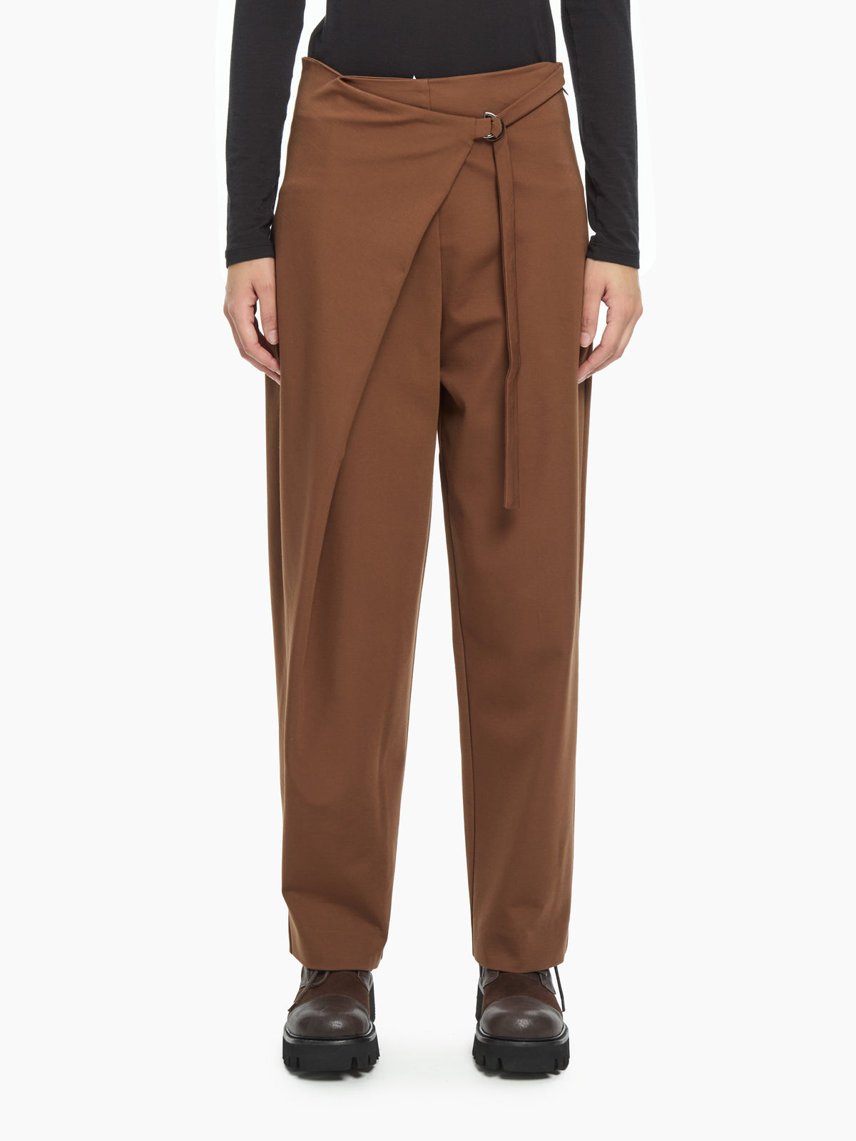 IXOS Pantaloni con pannello a portafoglio MARRONE