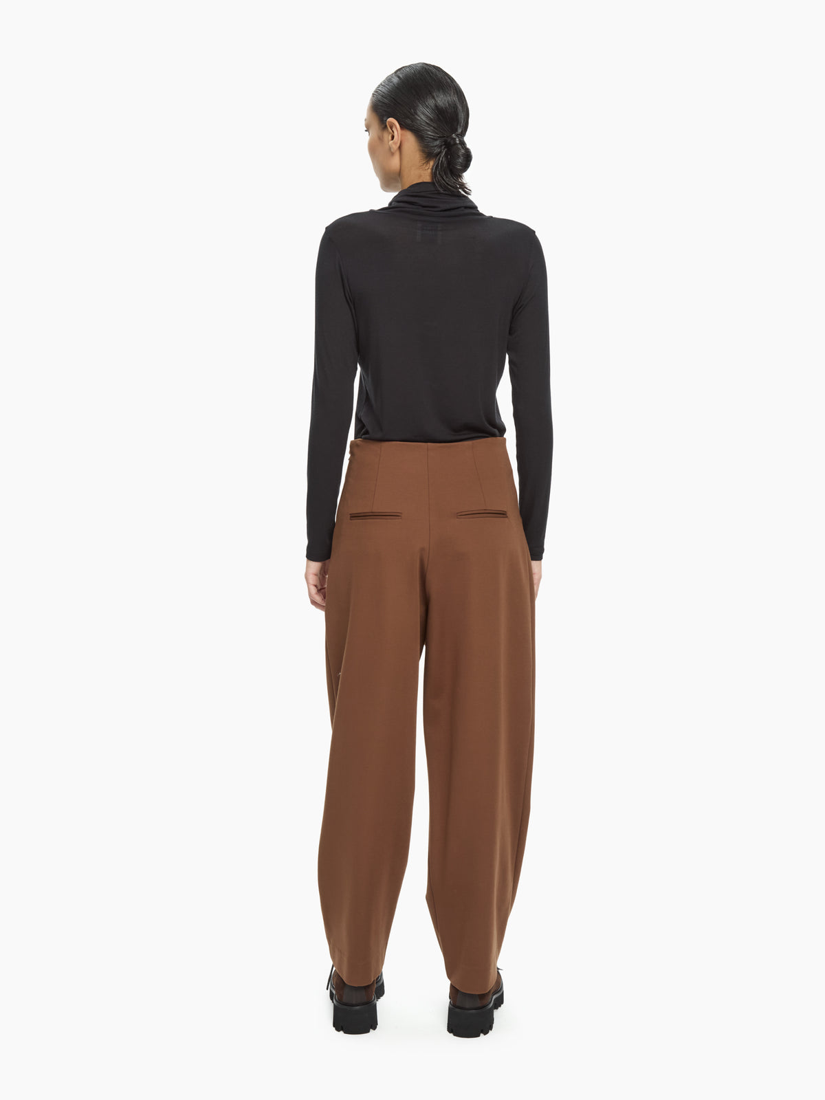IXOS Pantaloni con pannello a portafoglio MARRONE