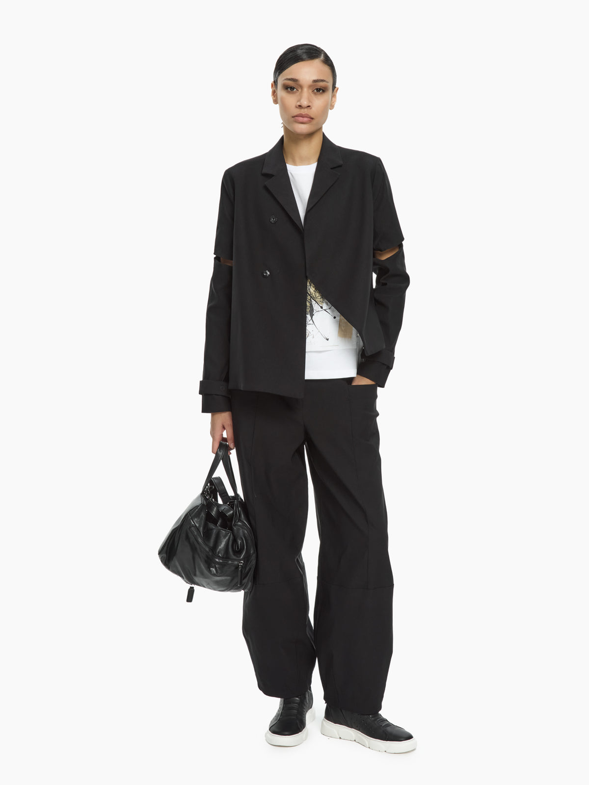 IXOS Pantaloni sartoriali NERO