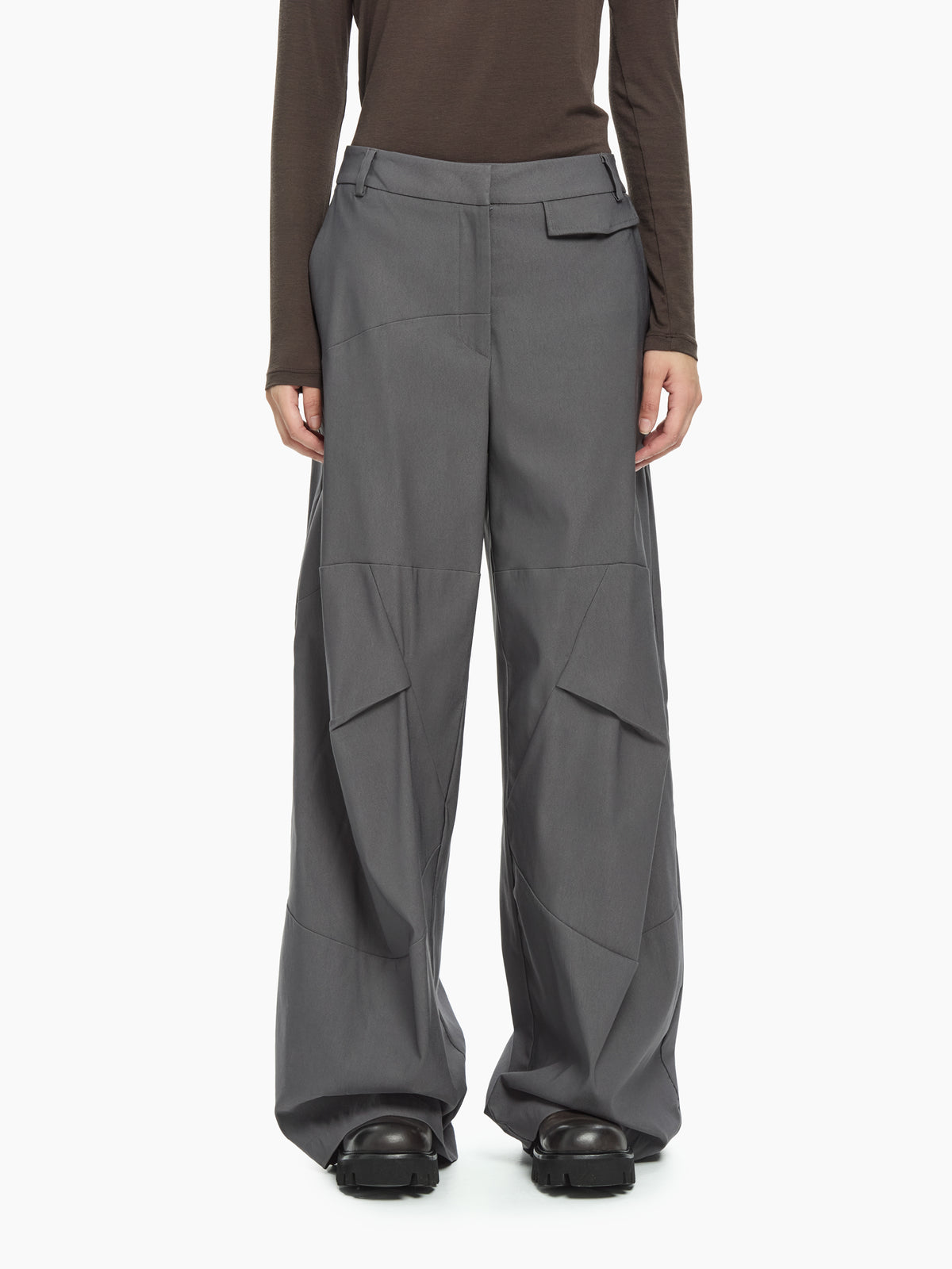 IXOS Pantaloni con pannelli geometrici GRIGIO