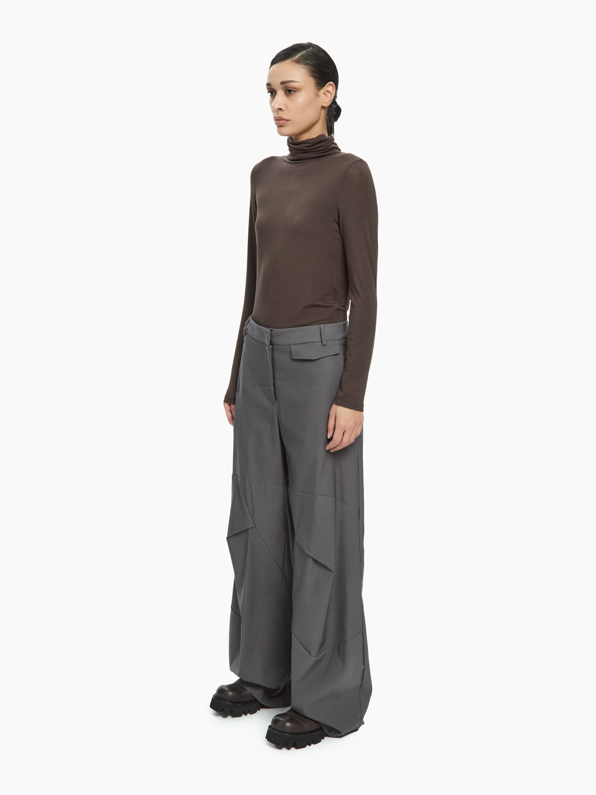 IXOS Pantaloni con pannelli geometrici GRIGIO