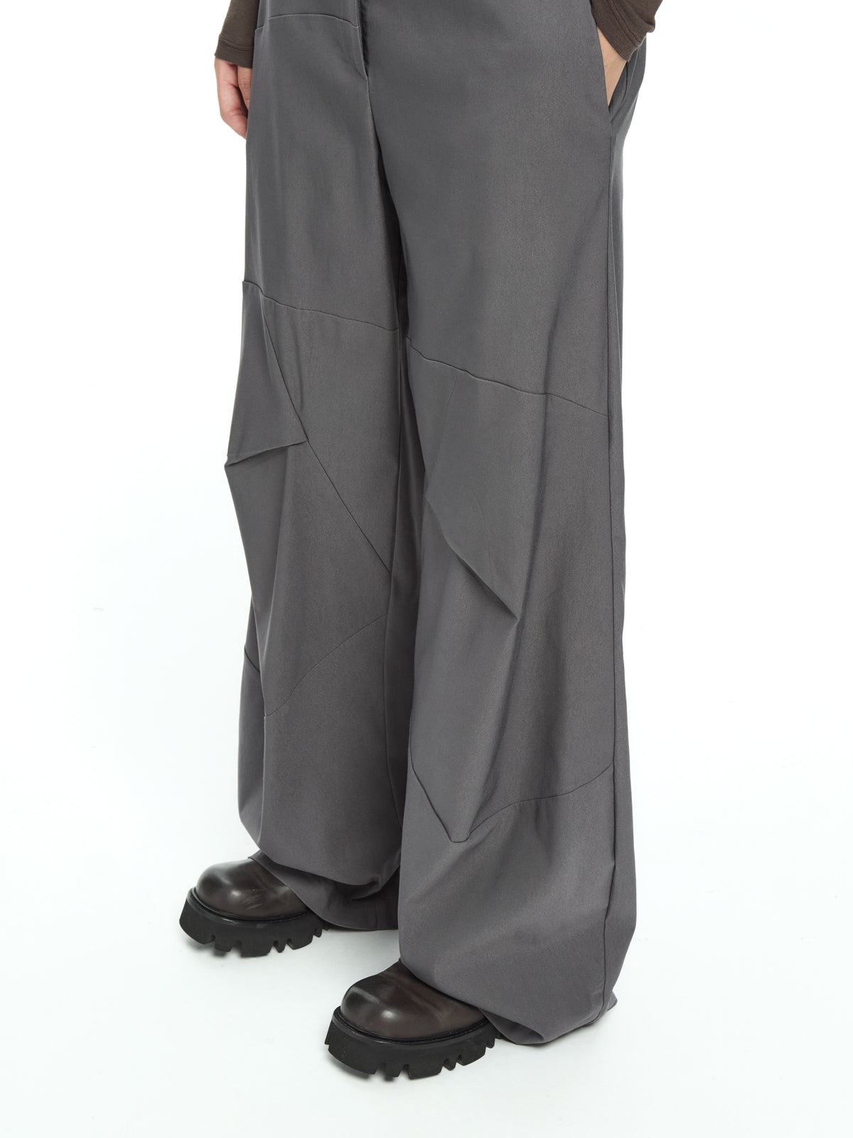 IXOS Pantaloni con pannelli geometrici GRIGIO
