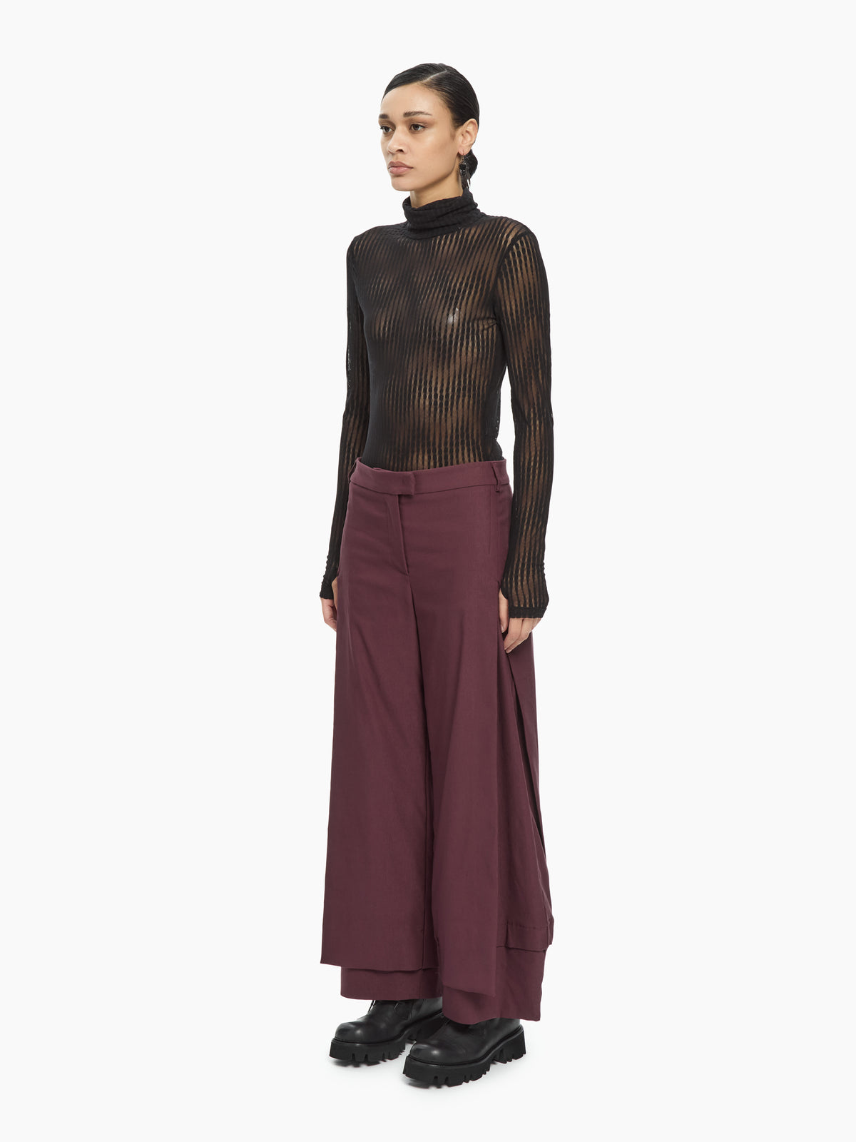 IXOS Pantaloni con pannelli sovrapposti   MARRONE