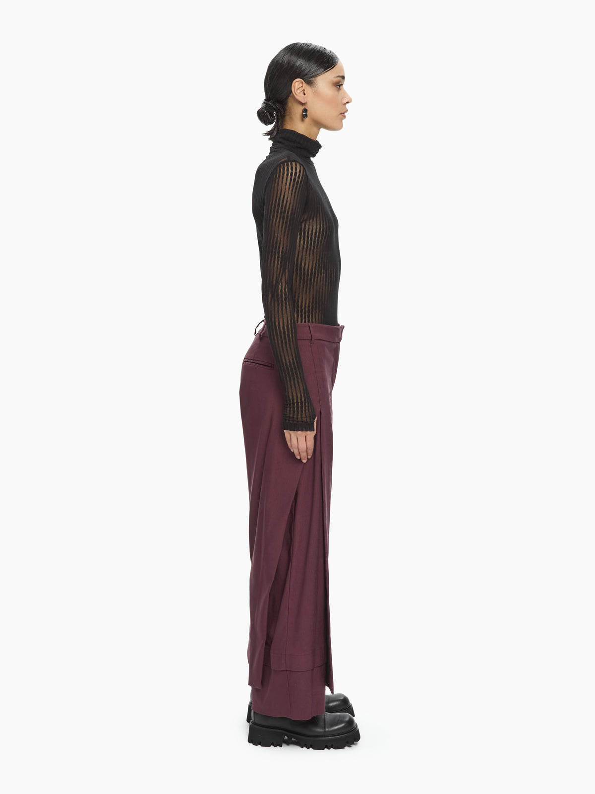 IXOS Pantaloni con pannelli sovrapposti   MARRONE