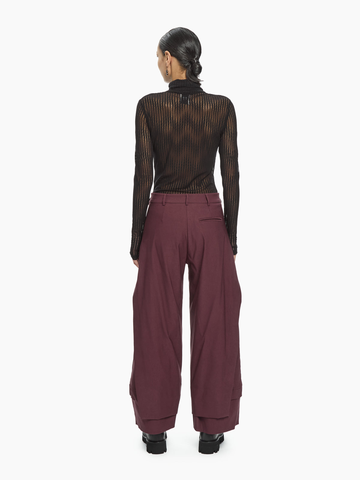 IXOS Pantaloni con pannelli sovrapposti   MARRONE