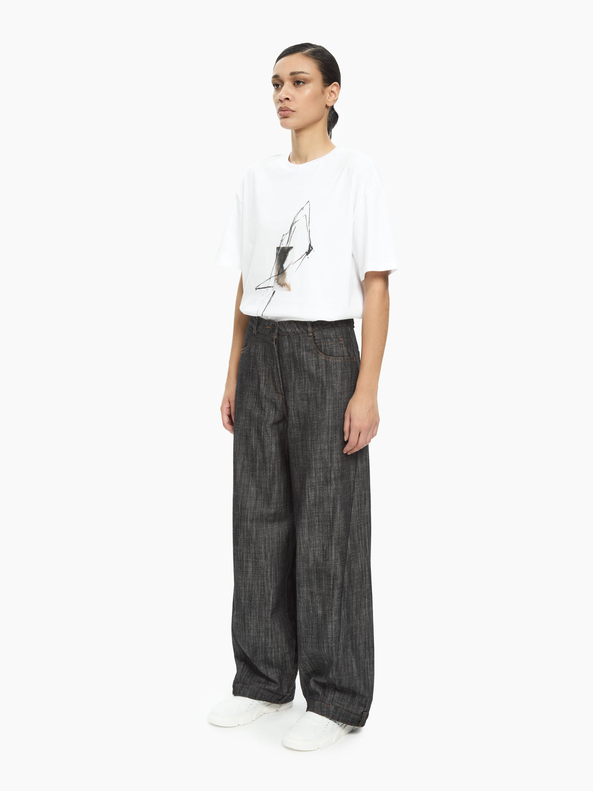 IXOS Jeans ampio NERO