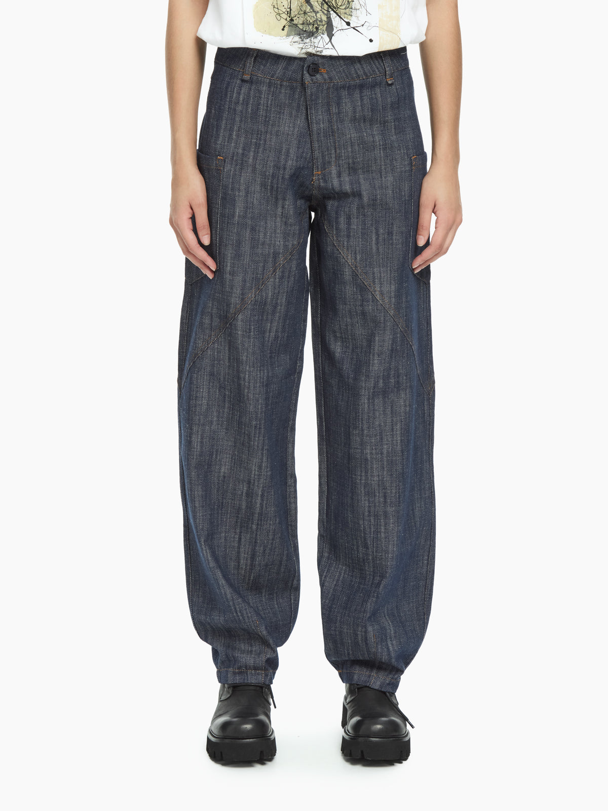 IXOS Pantaloni geometrici BLU