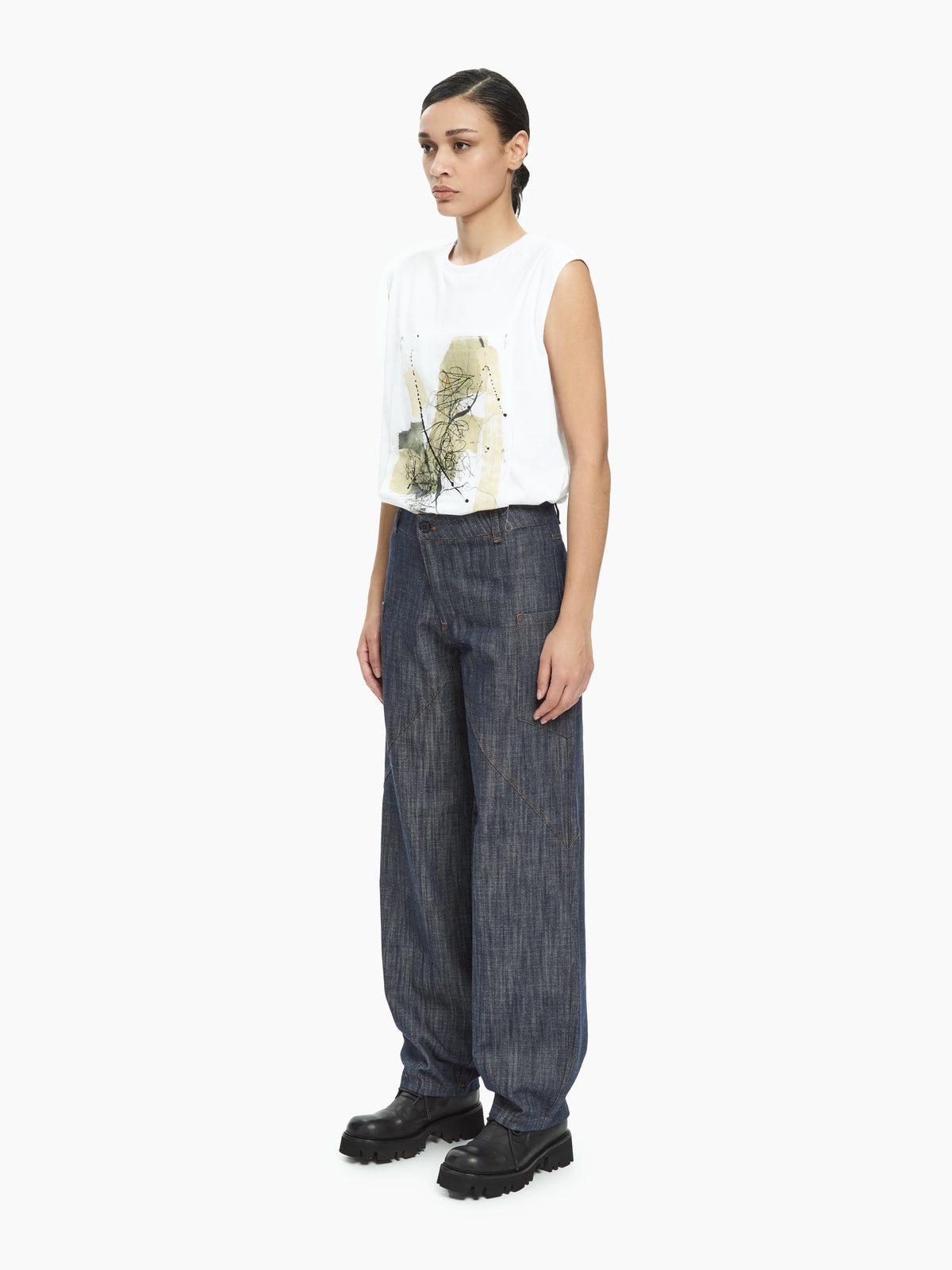 IXOS Pantaloni geometrici BLU
