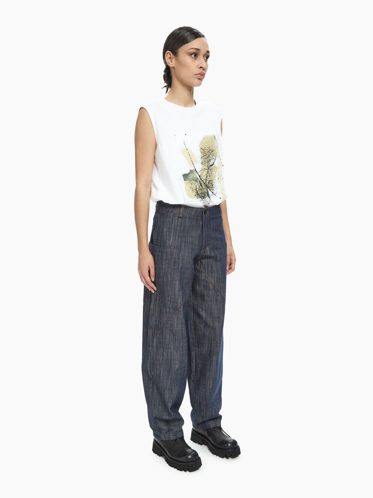 IXOS Pantaloni geometrici BLU