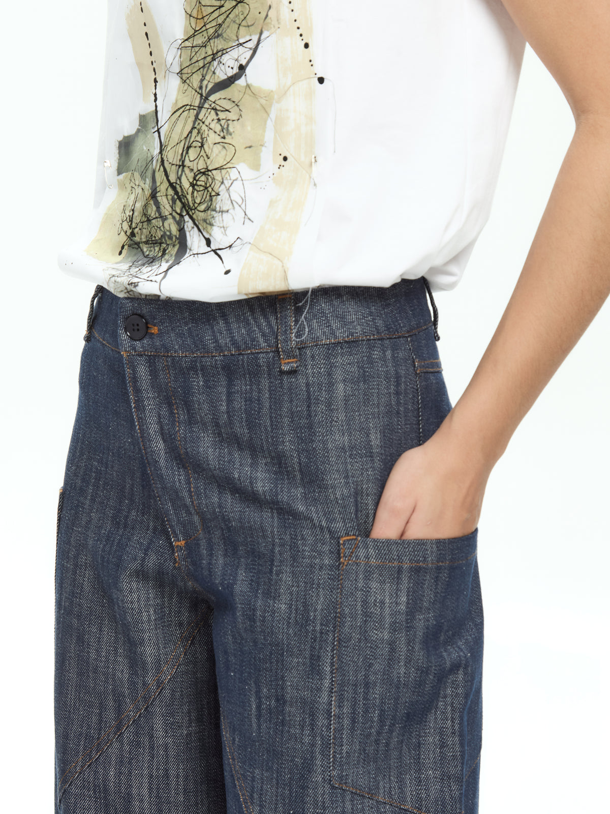 IXOS Pantaloni geometrici BLU