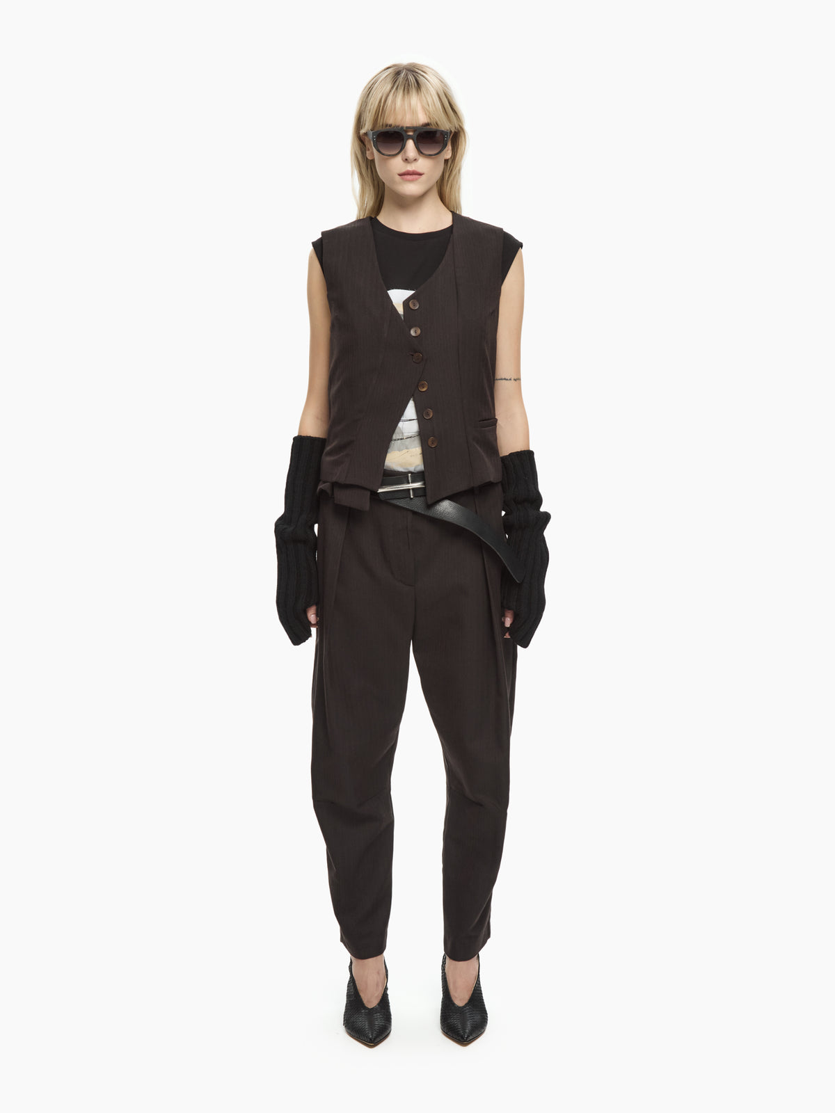 IXOS Pantaloni balloon MARRONE