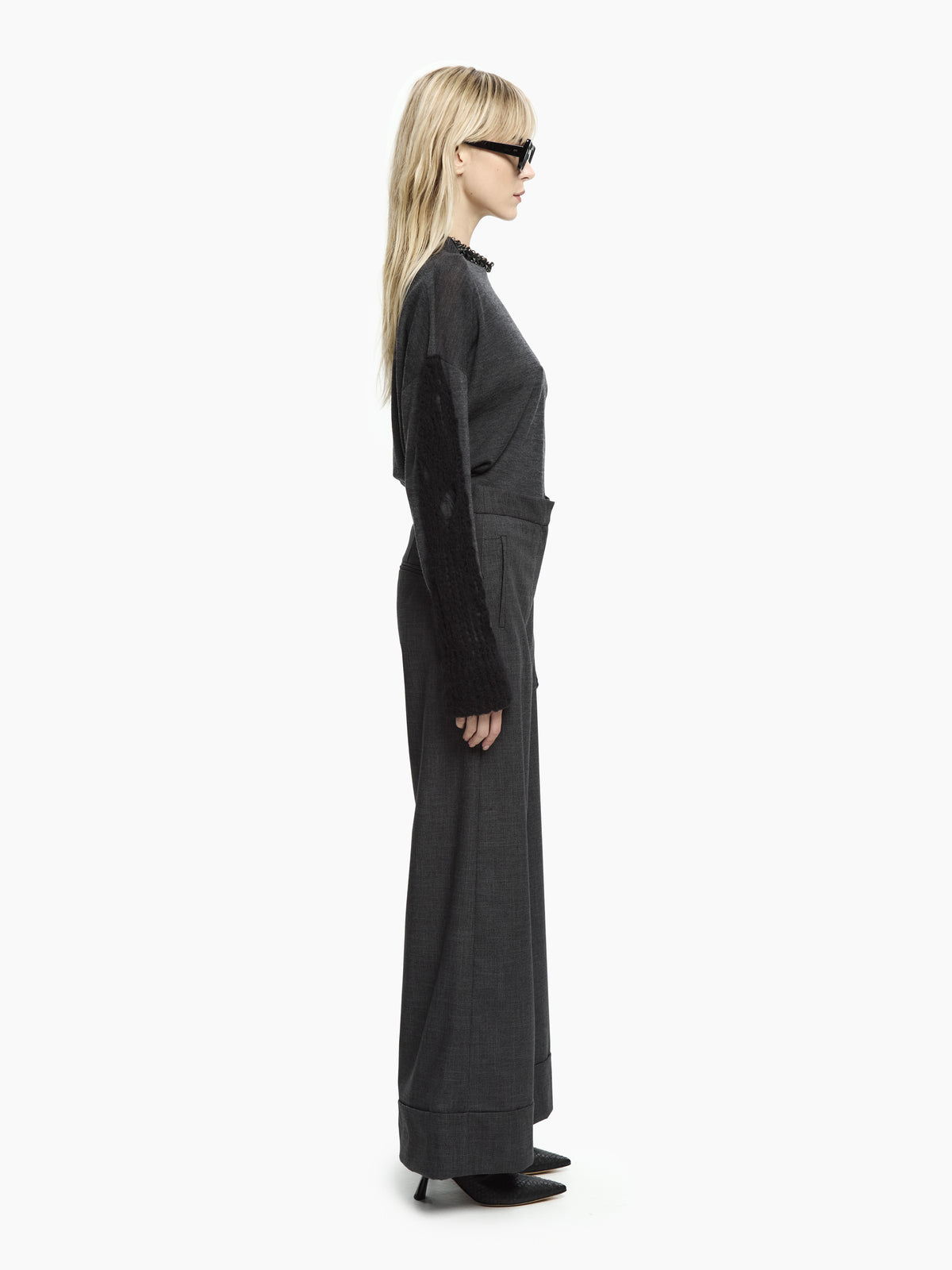 IXOS Pantaloni wide leg GRIGIO