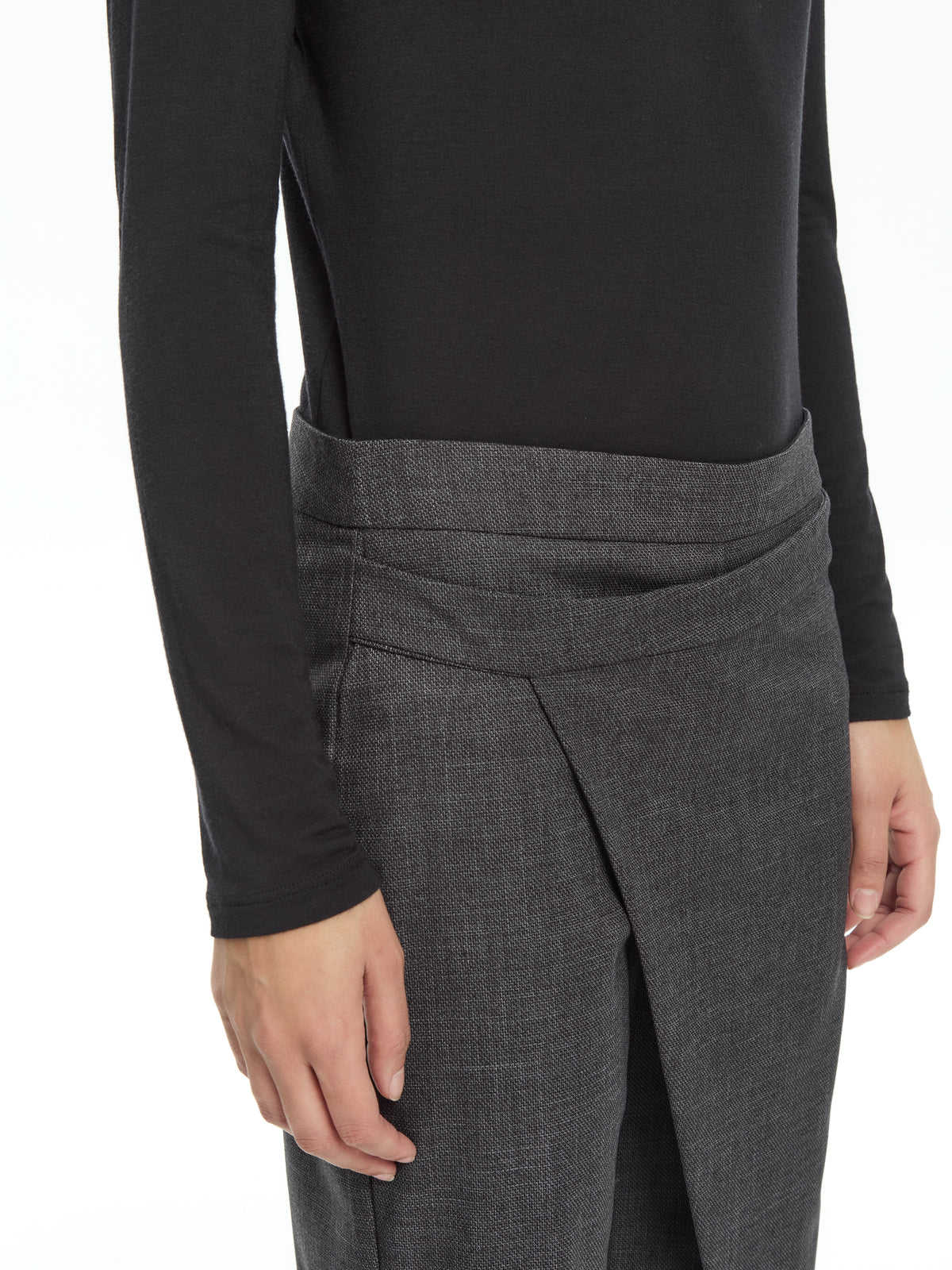 IXOS Pantaloni drappeggiati GRIGIO