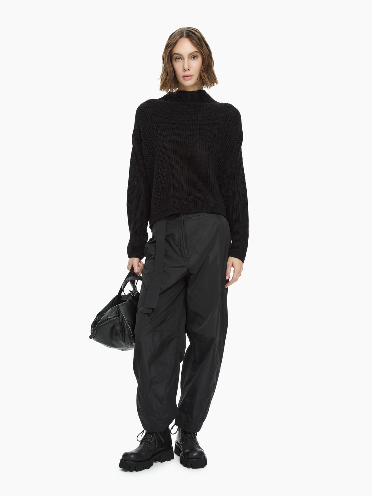 IXOS Pantalone con cinturino NERO