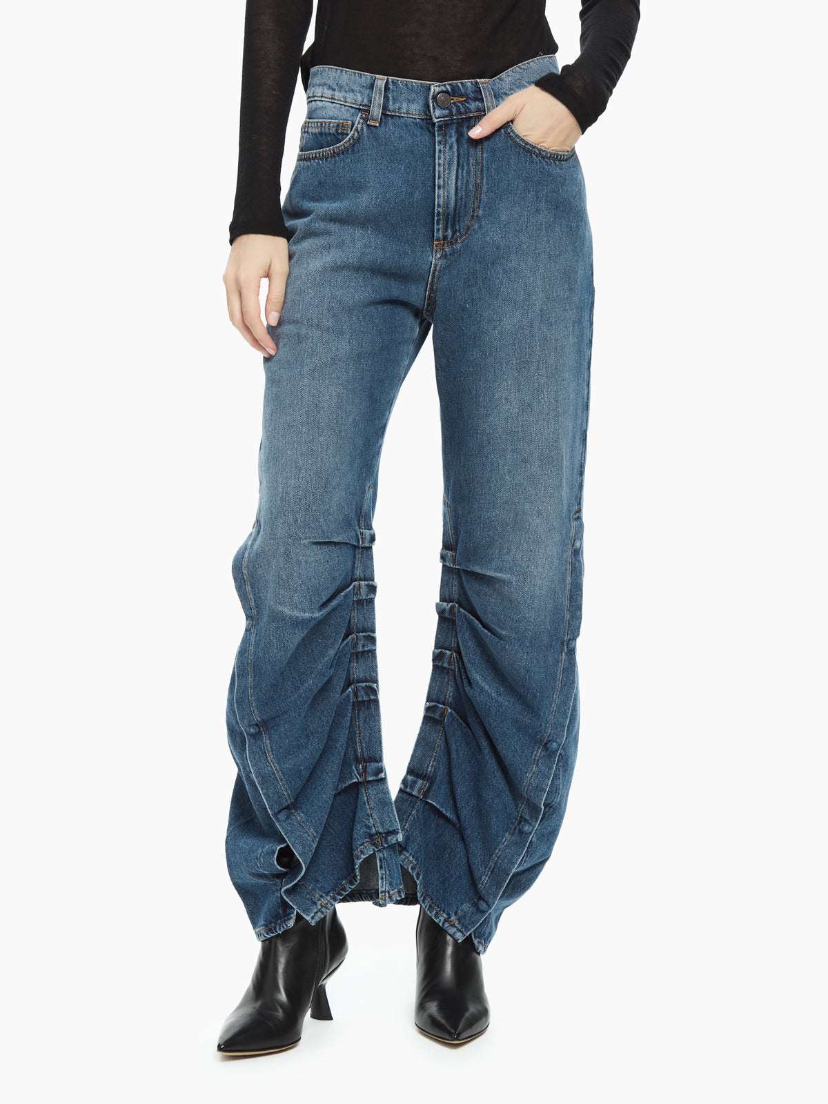IXOS Jeans arricciato ABISSO