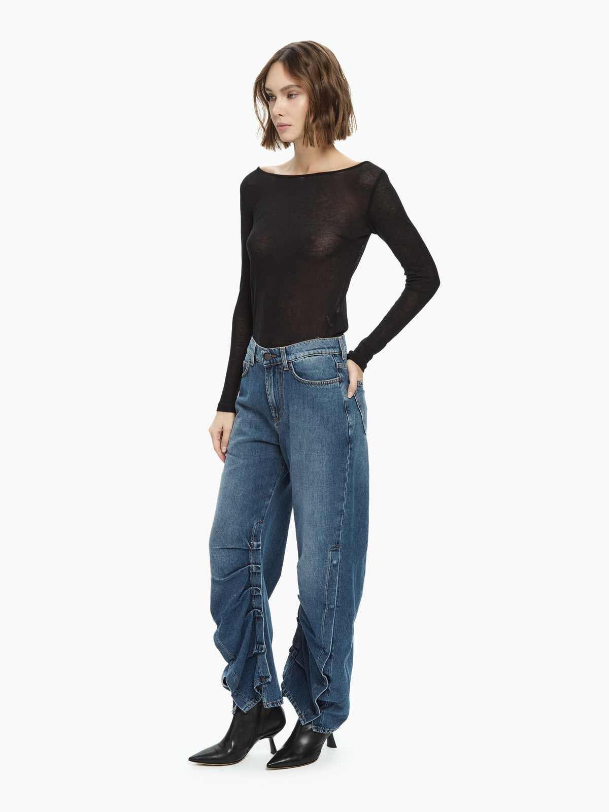 IXOS Jeans arricciato ABISSO