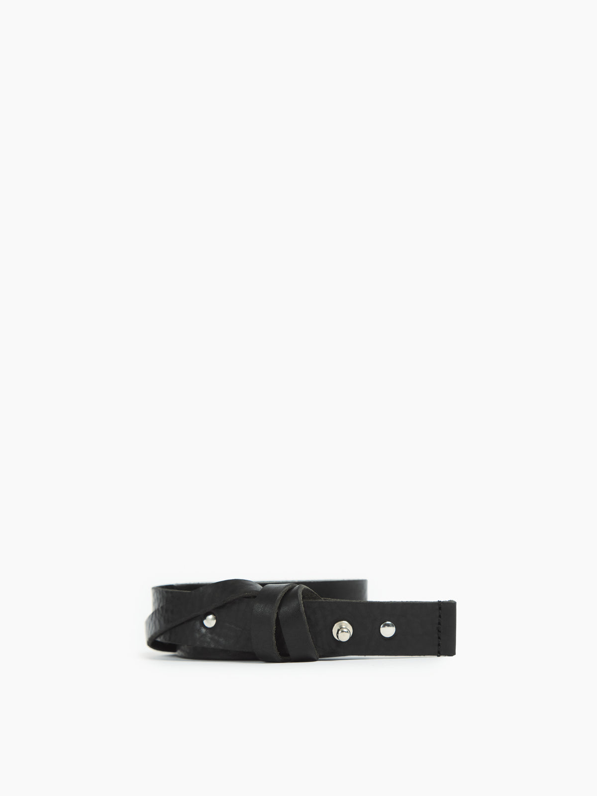 IXOS Cintura in pelle con nodo NERO