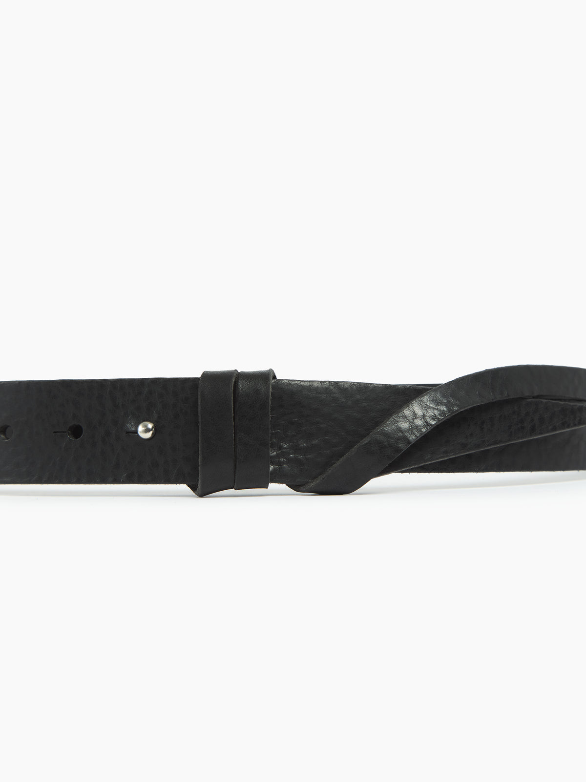 IXOS Cintura in pelle con nodo NERO