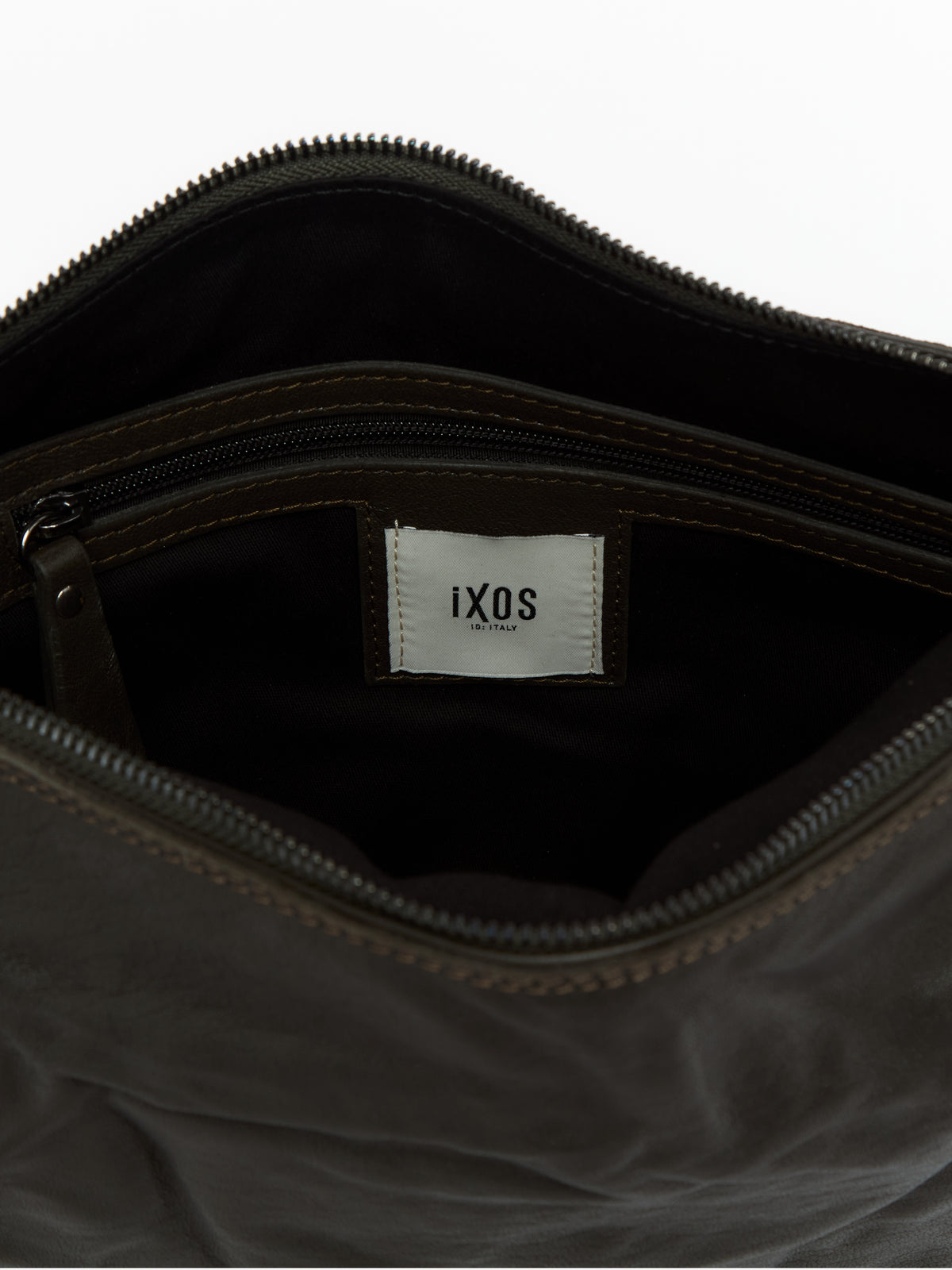 IXOS Borsa con patta materica GRIGIO