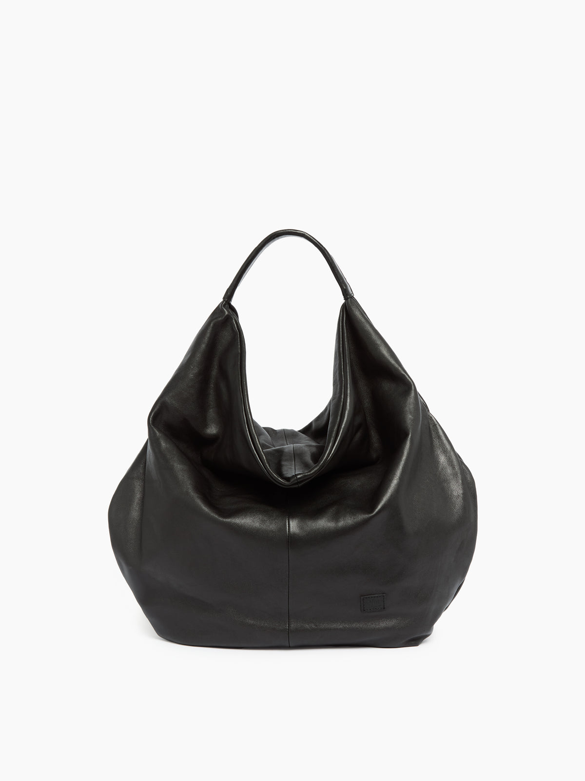 IXOS Borsa hobo morbida NERO+NERO