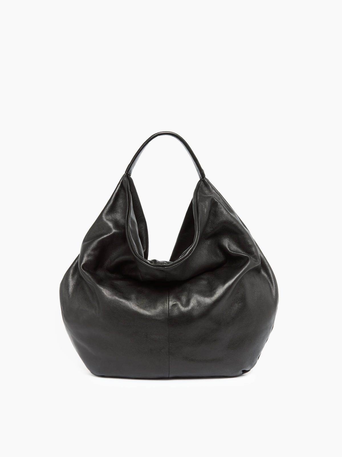 IXOS Borsa hobo morbida NERO+NERO