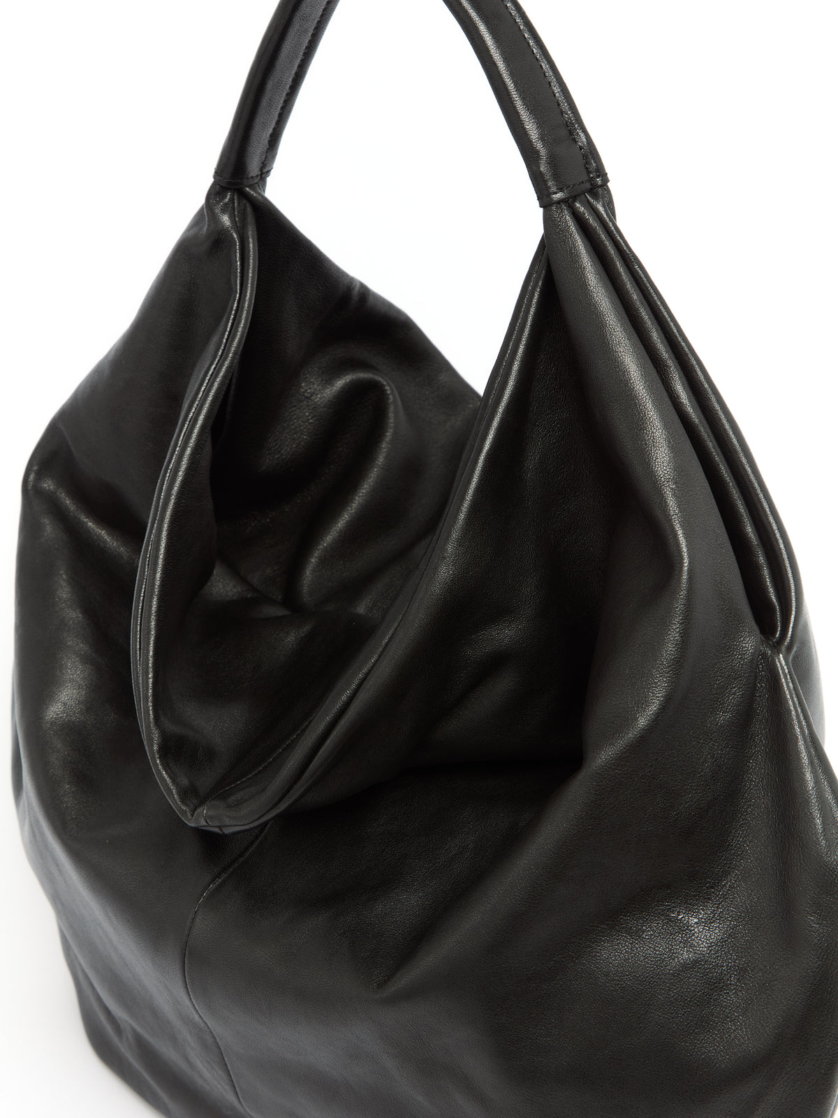IXOS Borsa hobo morbida NERO+NERO