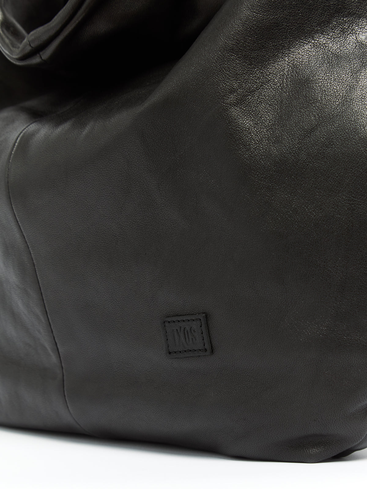 IXOS Borsa hobo morbida NERO+NERO