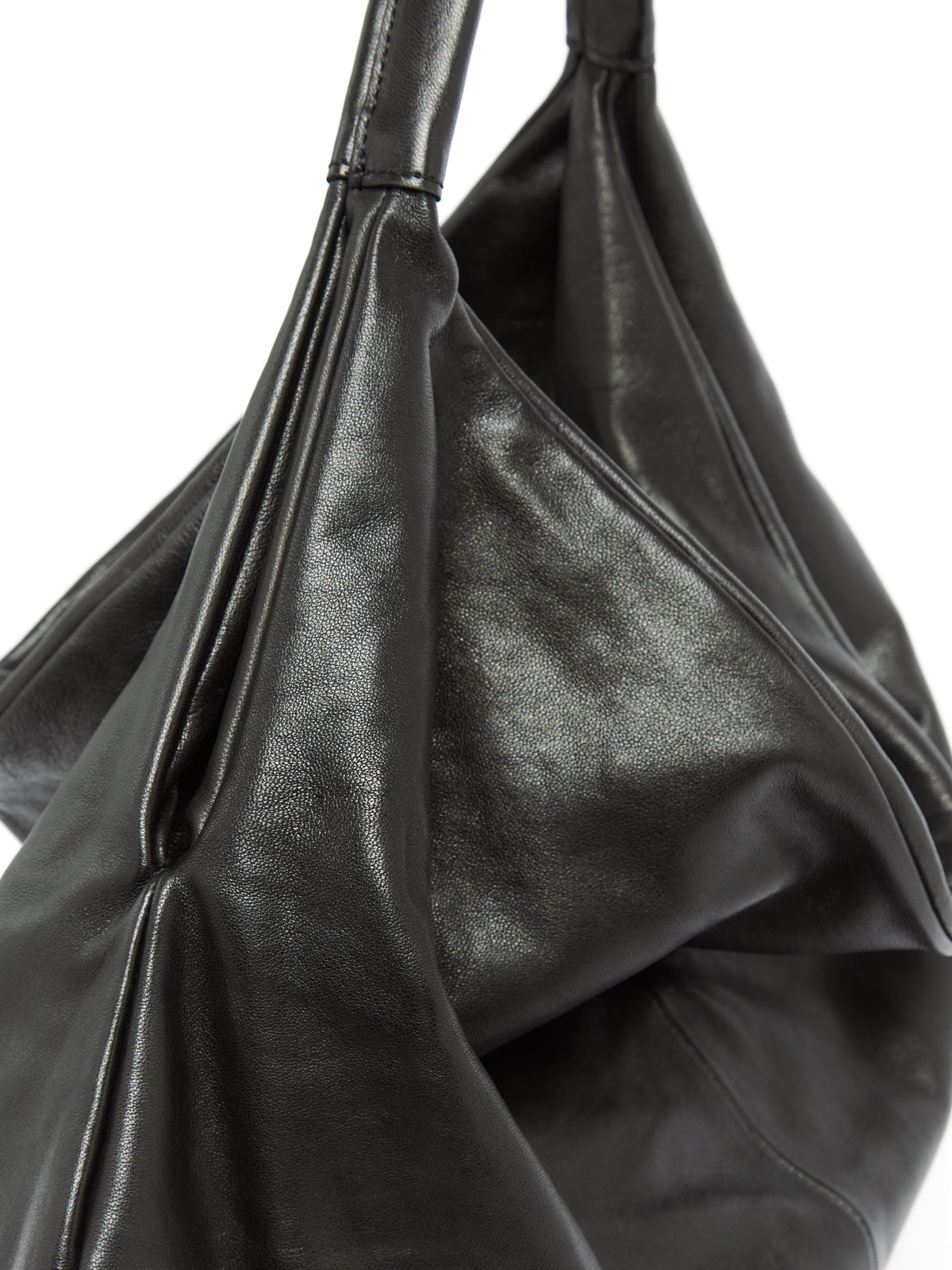 IXOS Borsa hobo morbida NERO+NERO