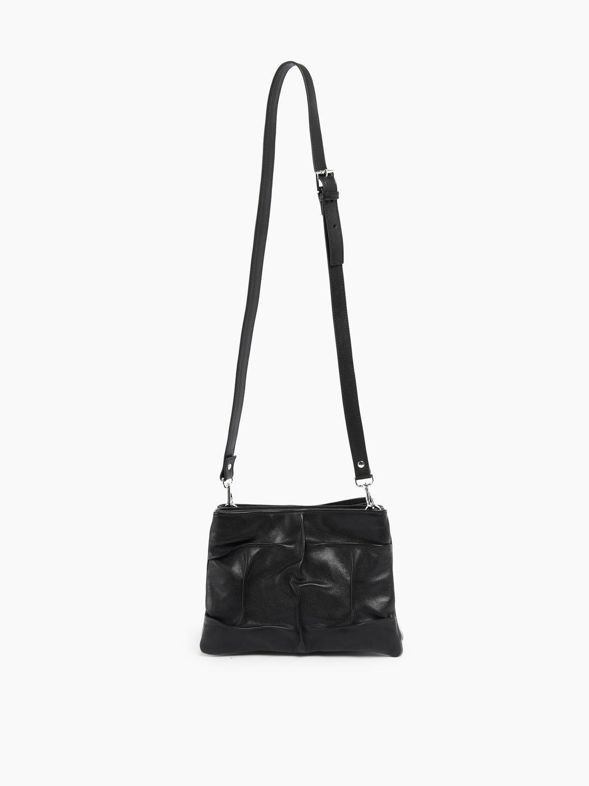 IXOS Borsa drappeggiata NERO+NERO