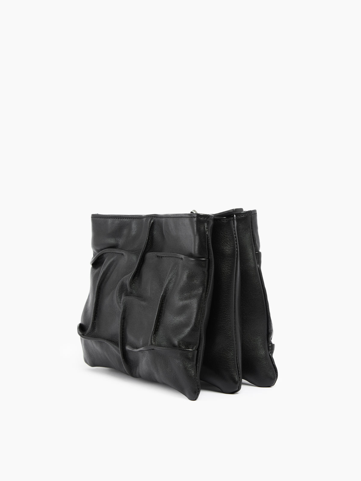 IXOS Borsa drappeggiata NERO+NERO